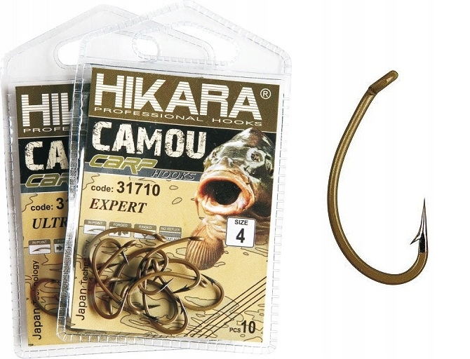 Haczyki Traper Hikara Camou Expert oliwkowe rozm 2
