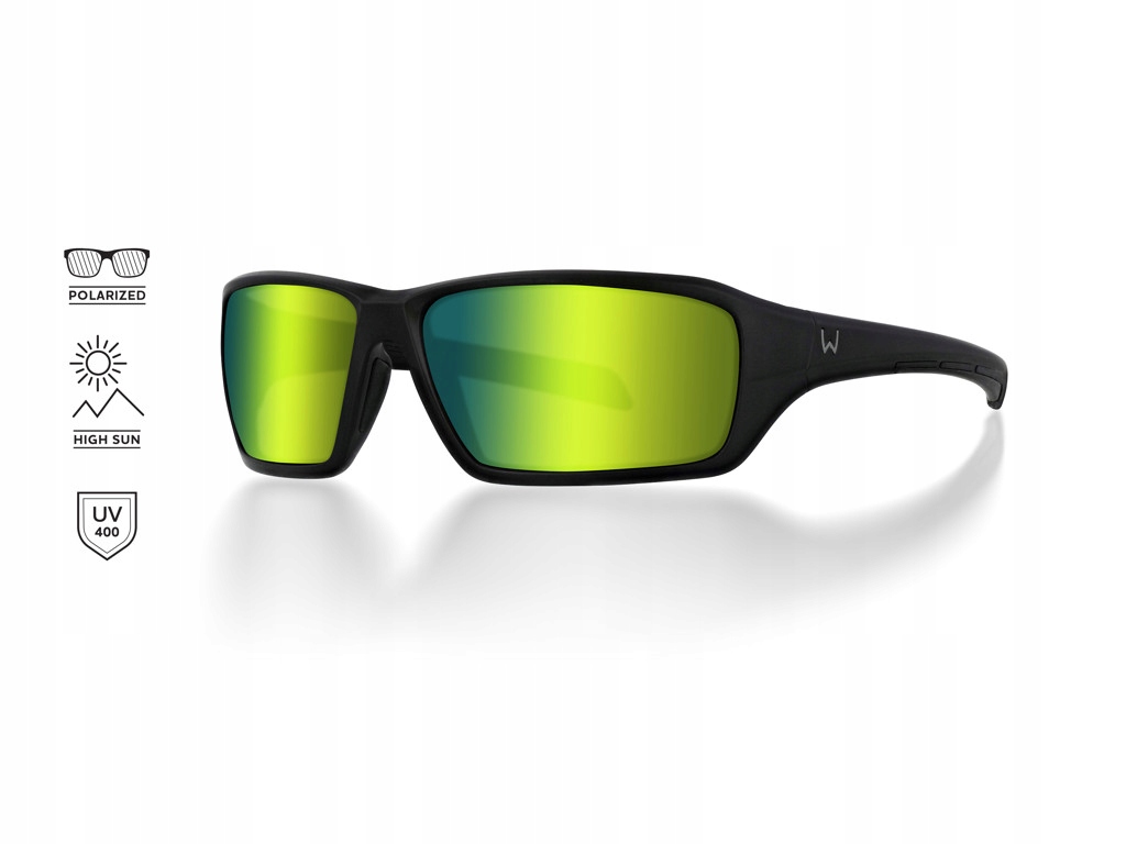 Okulary polaryzacyjne Westin W6 Sport 15 Matte Black LB Green LM Green