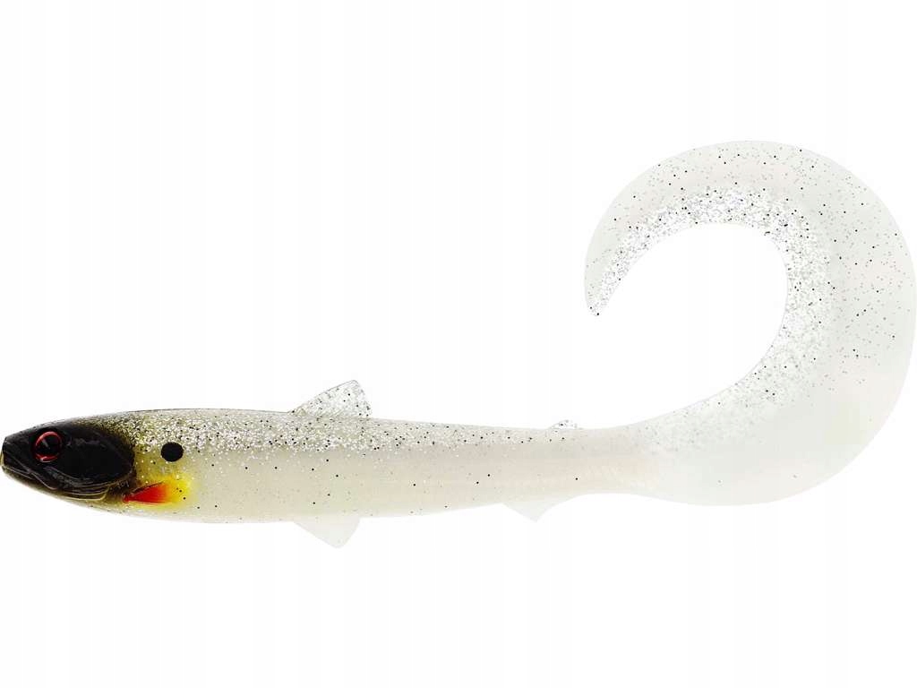 Przynęta gumowa Westin Bullteez Curltail 21cm 49g Glow Ghost Hunter