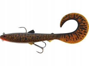 Przynęta gumowa uzbrojona Westin Bullteez Curltail R2F 16cm Motoroil Burbot