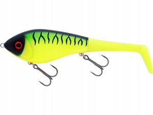 Wobler Westin Swim Tail 12cm 68g sinking Firetiger - 2 różne ogonki