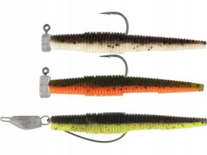 Przynęty gumowe uzbrojone Westin Ned Worm Slim R’NR 5,5cm Dark Water Mix