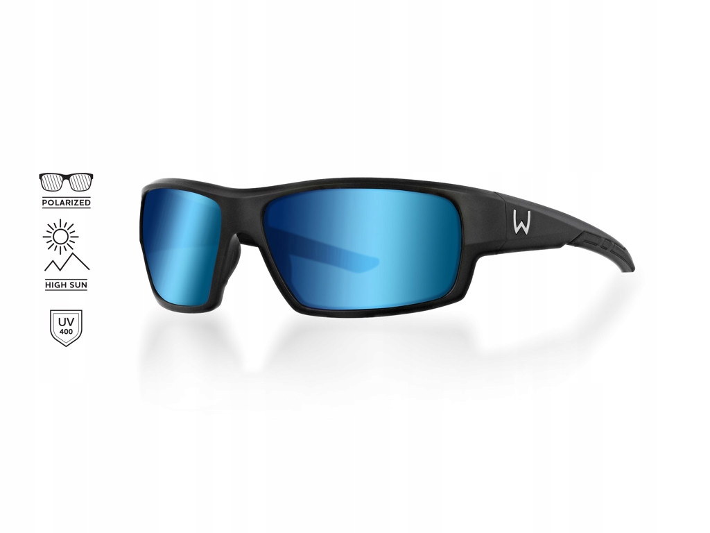Okulary polaryzacyjne Westin W6 Sport 10 Matte Black LB Smoke LM Blue
