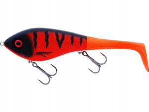 Wobler Westin Swim Tail 12cm 68g sinking Fire - 2 różne ogonki