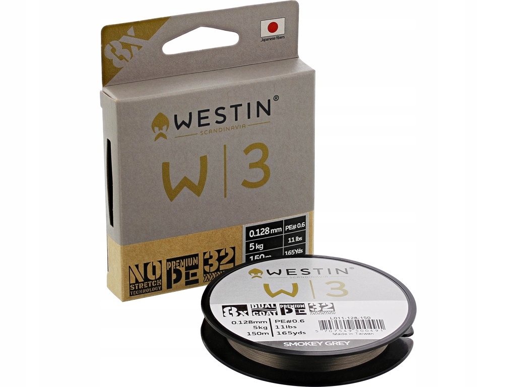 Plecionka Westin W3 8 Braid 150m Smokey Grey 0,205mm 10,1kg