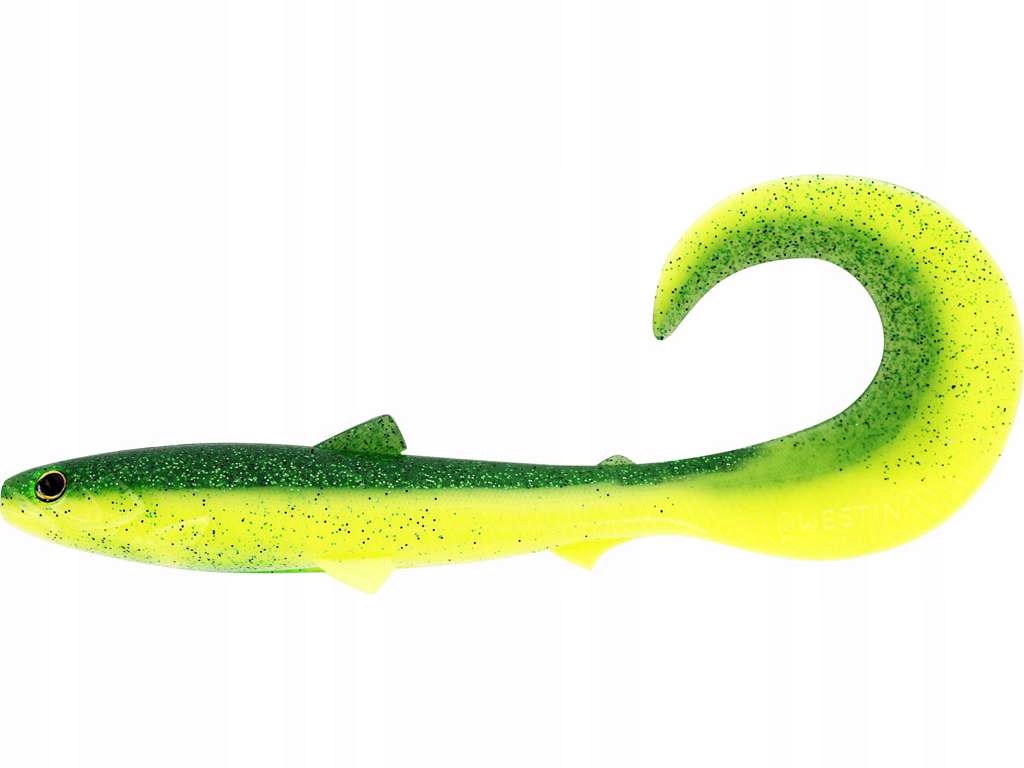 Przynęta gumowa Westin Bullteez Curltail 10cm 6g Fireflash