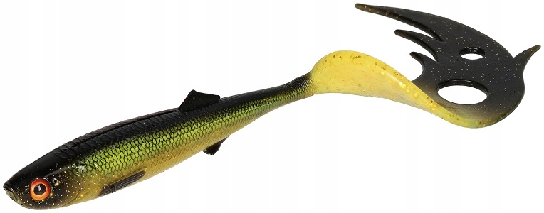 Przynęta gumowa Mikado Sicario Pike Tail 18cm 29g Tench 1szt.