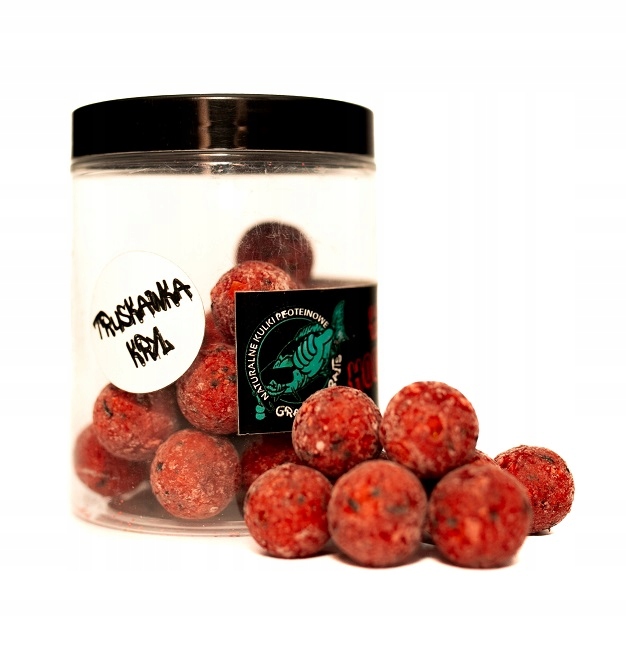 Kulki hakowe Grabania Baits 18mm 300ml truskawka kryl