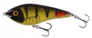 Wobler Westin Swim Glidebait 10cm 31g low floating Oliveoil Perch