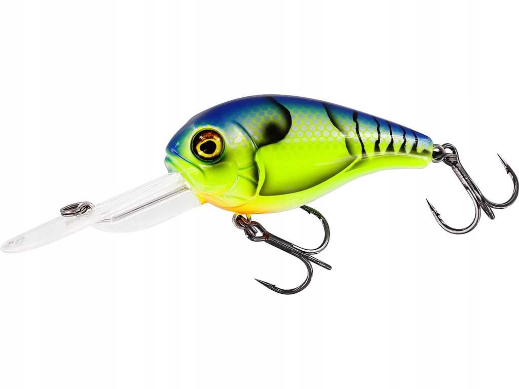 Wobler Westin Megabite Dr Crankbait 7cm 30g floating Chartreuse Blue Craw