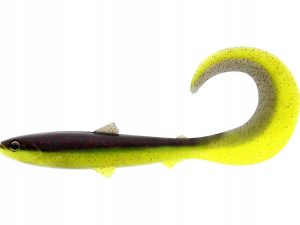 Przynęta gumowa Westin Bullteez Curltail 10cm 6g Black/Chartreuse