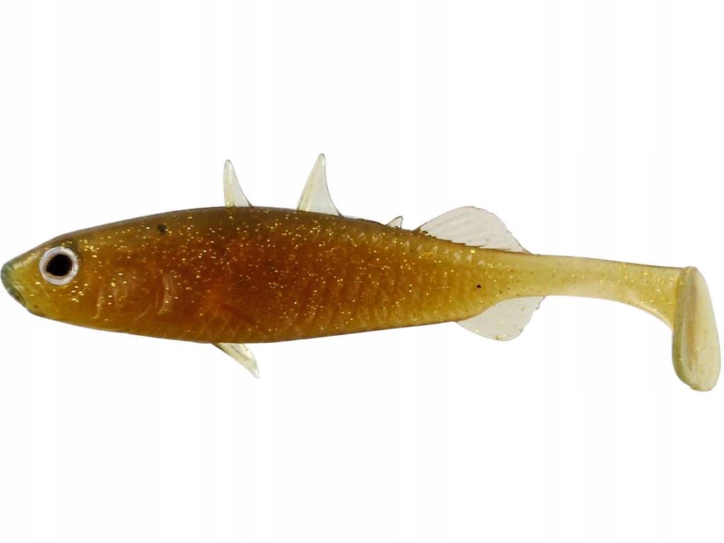 Przynęta gumowa Westin Stanley The Stickleback 5,5cm 1,5g Motoroil Gold