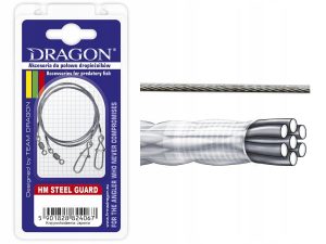 Przypon Dragon HM Steel Guard 1x7 Nylon 5kg 25cm
