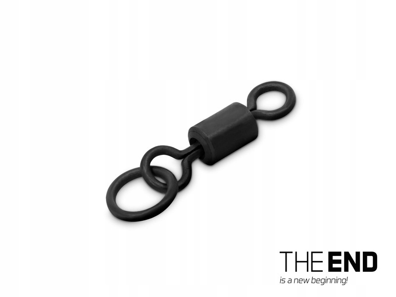 Krętlik karpiowy z kółkiem Delphin The End Ring Swivel 10szt.
