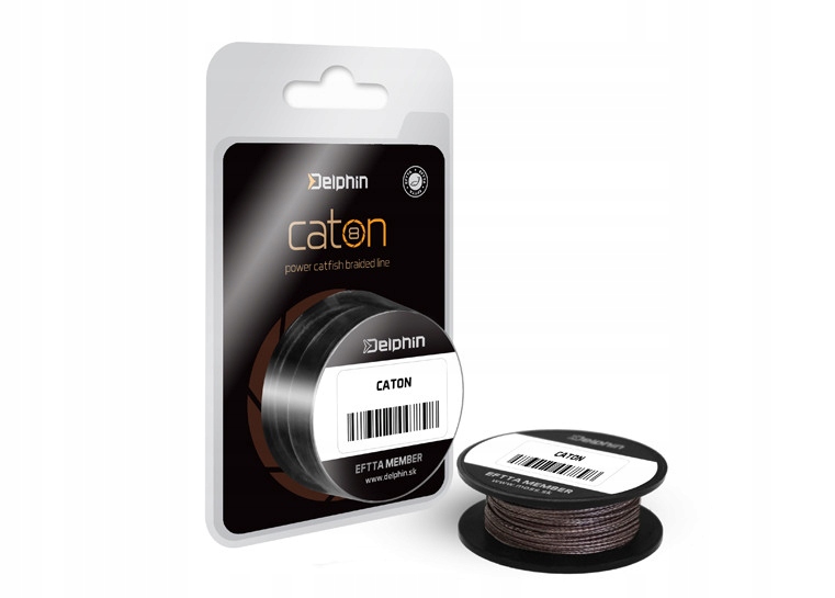 Plecionka Delphin fin Caton brązowa 10m 0,73mm