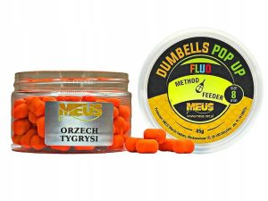 Kulki dumbels Meus Fluo Pop Up 8mm orzech tygrysi