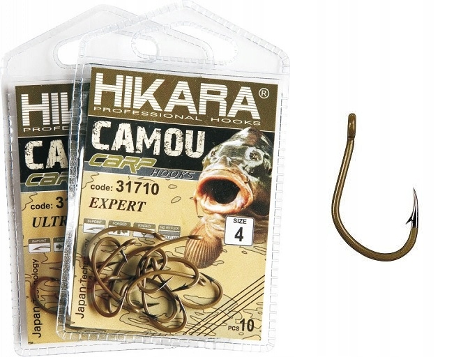 Haczyki Traper Hikara Camou Classic oliwkowe rozm 4