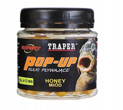 Kulki pływające Pop-Up Traper 50g 12mm miód