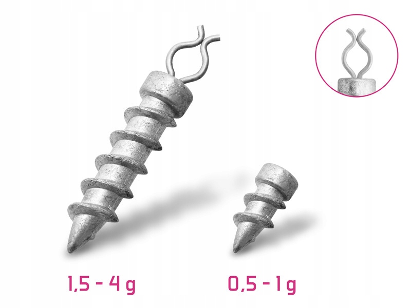 Wkręty obciążające Delphin B! 10szt. 2g