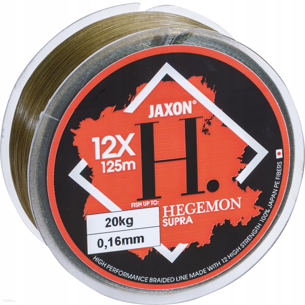 Plecionka Jaxon Hegemon Supra 12X 125m 0.08mm
