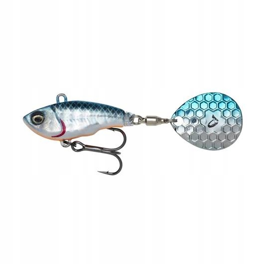 Wirujący ogonek Savage Gear Fat Tail Spin 6,5cm 16g Blue Silver