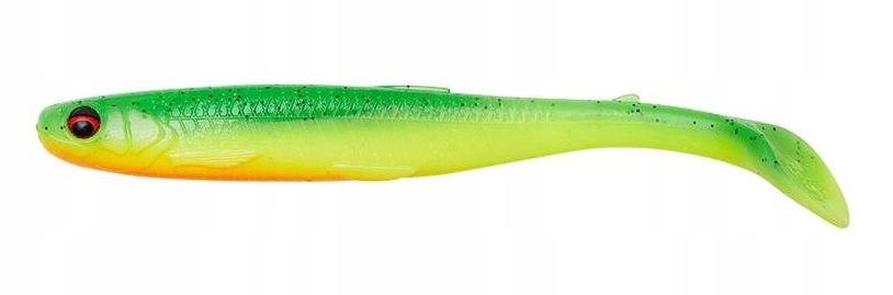 Przynęta gumowa SG Slender Scoop Shad 11cm 7g Green Yellow