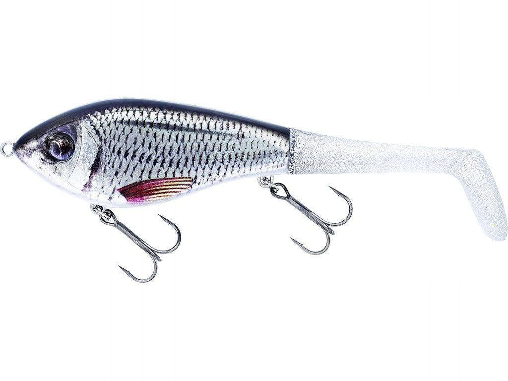 Wobler Westin Swim Tail 12cm 62g suspending Real Roach - 2 różne ogonki