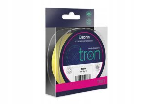 Plecionka Delphin Tron fluo żółta 130m 0,06mm 2,7kg