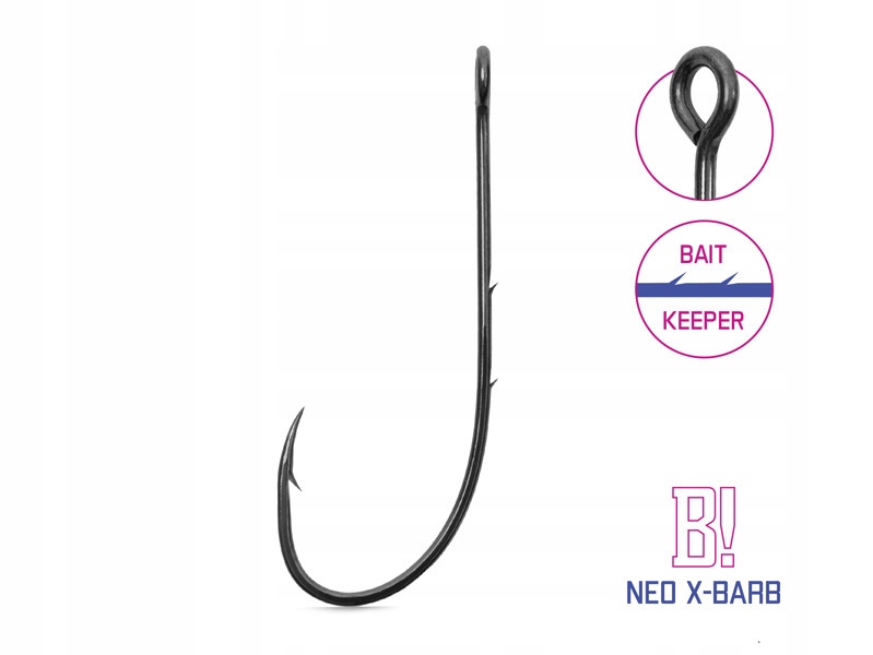 Haczyki czeburaszka Delphin B! Neo X-Barb 8szt. #2/0