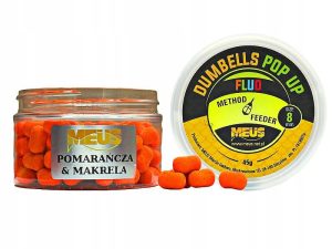 Kulki dumbels Meus Fluo Pop Up 8mm pomarańcza makrela