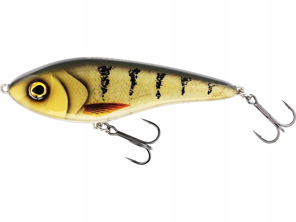 Wobler Westin Jerk 14cm 60g suspending 3D Amber Perch