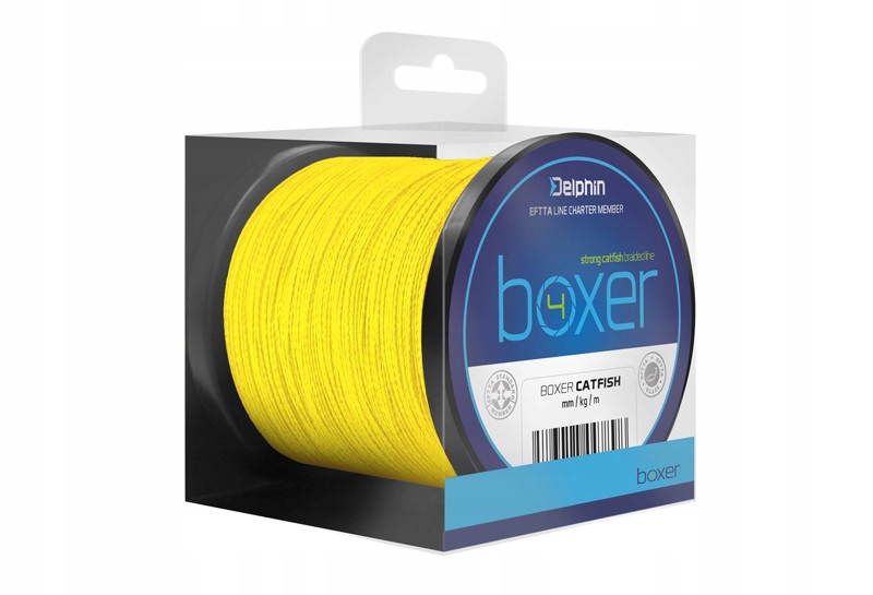Plecionka Delphin Boxer 4 fluo żółta 250m 0,50mm 41,7kg