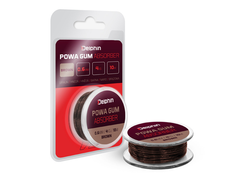 Delphin Powa guma amortyzująca brąz 1.2mm 10kg 5m