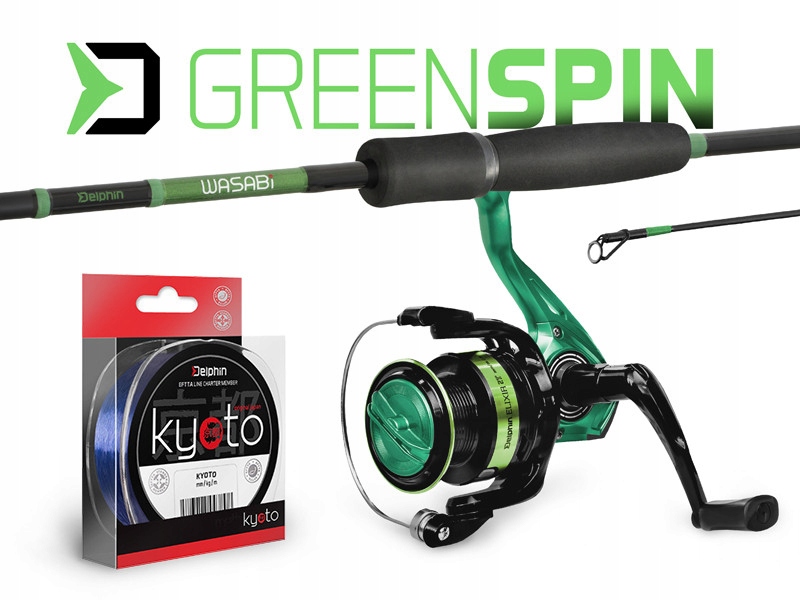 Zestaw feederowy Delphin GreenSpin 240cm 30g + 3T + 0,23mm