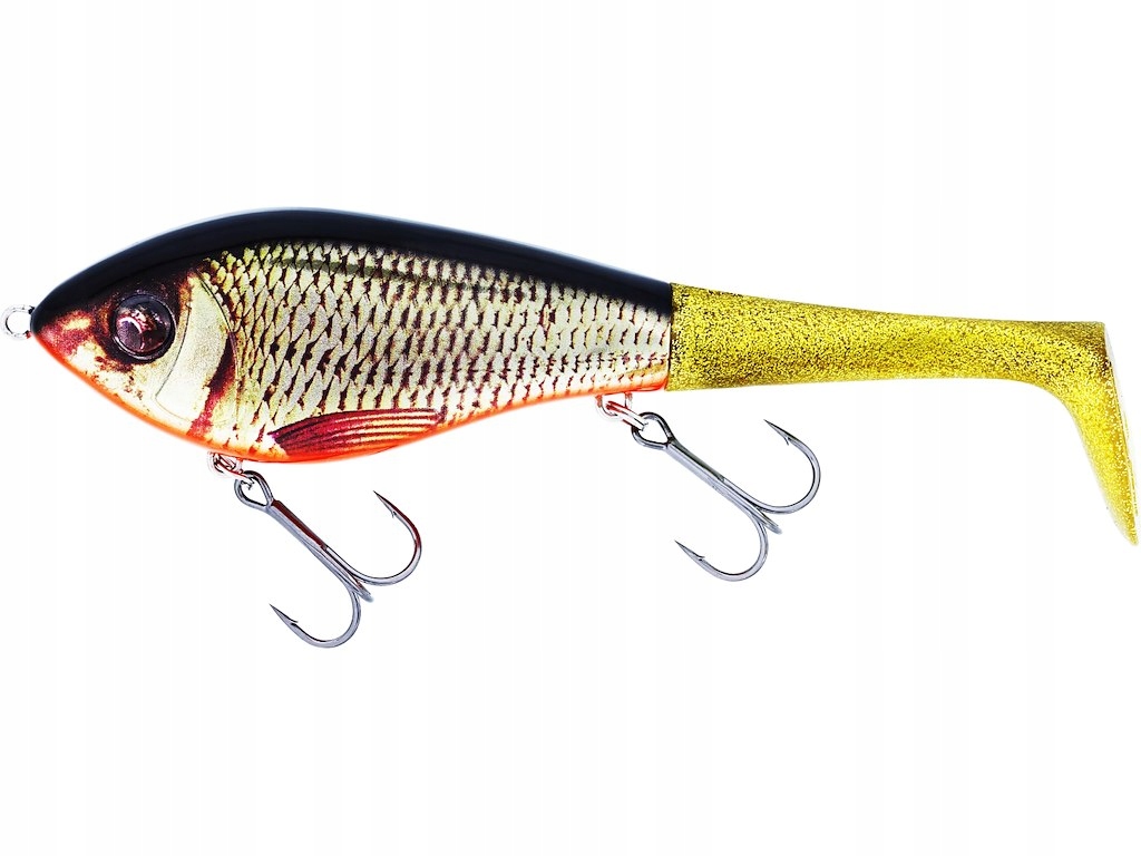Wobler Westin Swim Tail 12cm 68g sinking Real Rudd - 2 różne ogonki