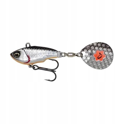 Wirujący ogonek Savage Gear Fat Tail Spin 6,5cm 16g Dirty Silver