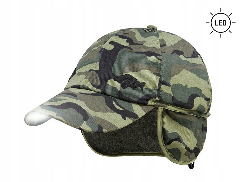 Zimowa czapka z daszkiem LED OutLine Camo