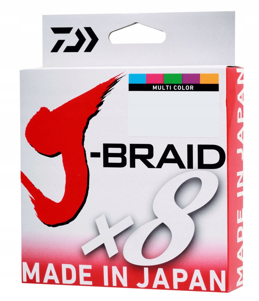 Plecionka Daiwa J-Braid X8 multicolor 300m 0,51mm