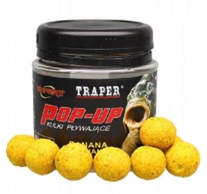 Kulki pływające Pop-Up Traper 50g 18mm banan