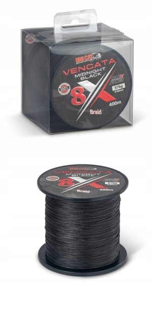 Plecionka Uni Cat Vencata Midnight czarna 400m 0,50mm 48kg