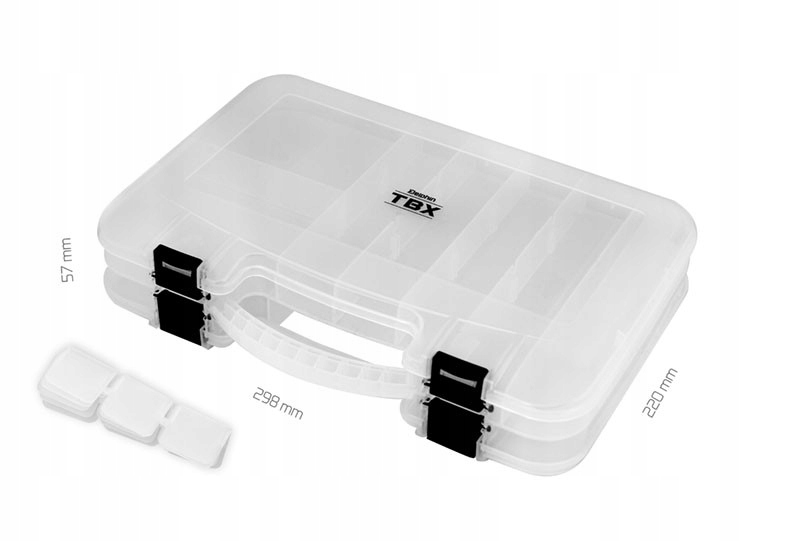 Pudełko Delphin TBX Duo 298-12P Clip 29,8x22x5,7cm