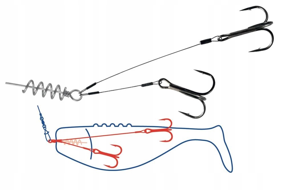 Dozbrojka systemik szczupakowy 20kg 4+7cm nr 1/0