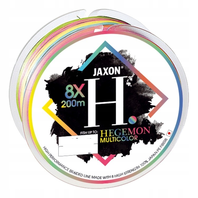 Plecionka Jaxon Hegemon 8X Multicolor 200m 0.18m