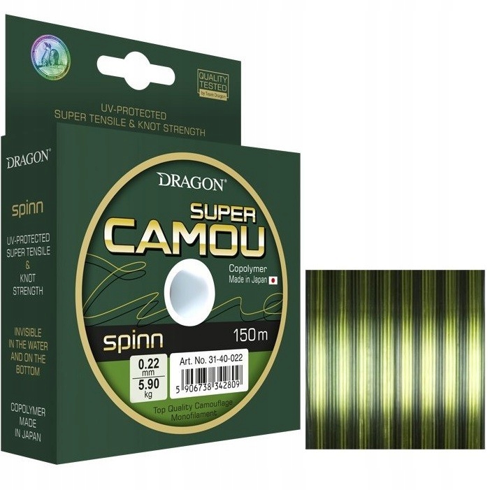 Żyłka Dragon Super Camou Spinn 150m 0.30mm