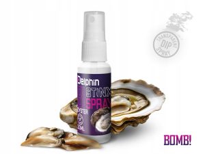 Dip w sprayu do przynęt Delphin Stinx Spray 30ml ostryga przezroczysty
