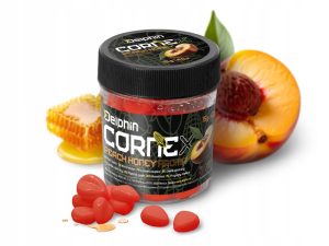 Sztuczna przynęta Delphin CorneX Pop Up miód - brzoskwinia