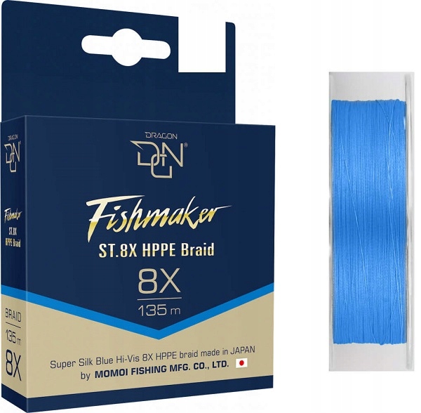 Plecionka Dragon Fishmaker ST.8X HPPE Momoi 0,20mm 135m 16,10kg