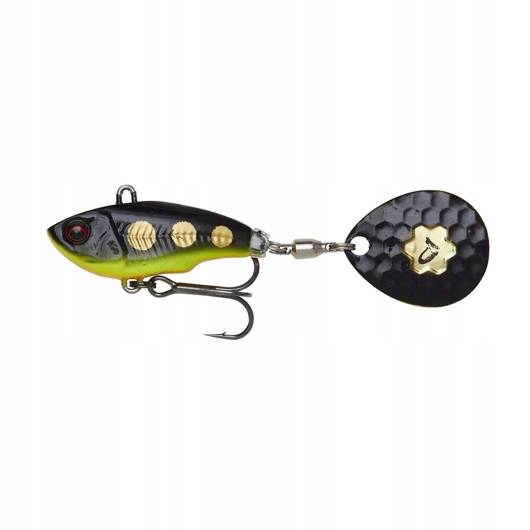 Wirujący ogonek Savage Gear Fat Tail Spin 6,5cm 16g Black Magic