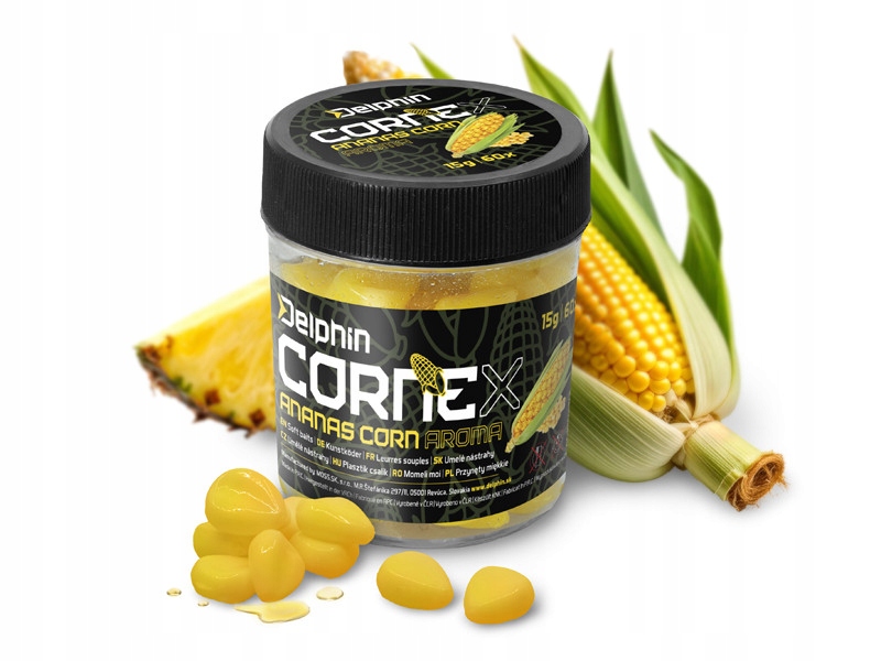 Sztuczna przynęta Delphin CorneX Pop Up Kukurydza - ananas