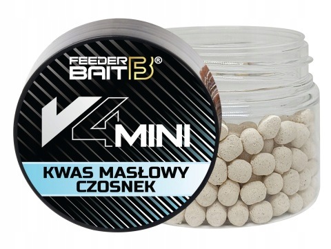 Przynęta Feeder Bait V4 mini Method Feeder 4mm Kwas masłowy & Czosnek